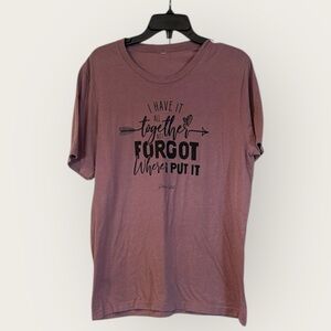 Women's Short Sleeve Graphic Tee - Purple